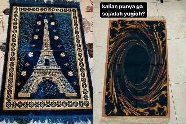 10 Potret Sajadah Ini Cukup Nyeleneh, Awas Bikin Jemaah Lain Ketawa