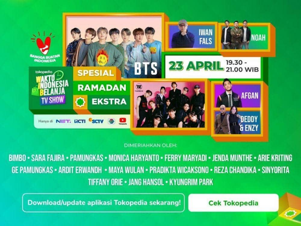 Jangan Lewatkan Penampilan BTS. The Boyz, dan artis lainnya (Dok. Tokopedia)
