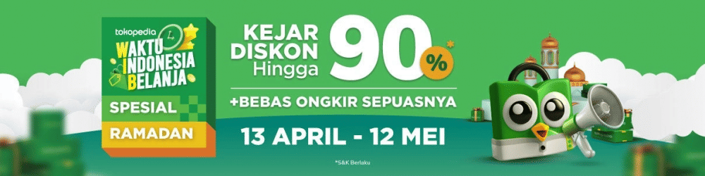 Bebas ongkir sepuasnya di Waktu Indonesia Belanja Spesial Ramadan (Dok. Tokopedia)