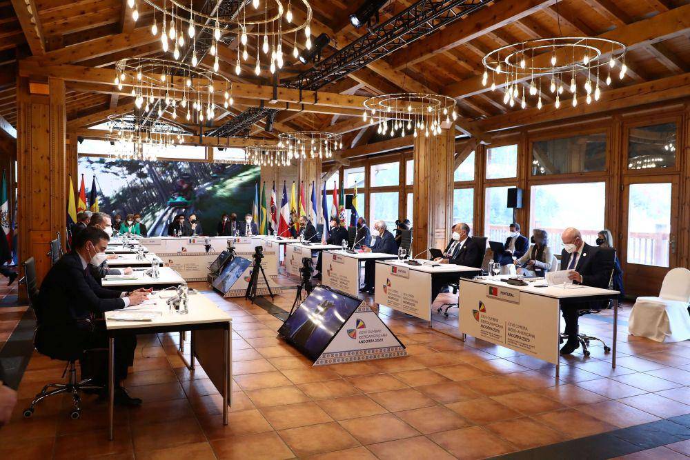 Suasana pertemuan Ibero-America di Andorra. (twitter.com/desdelamoncloa)