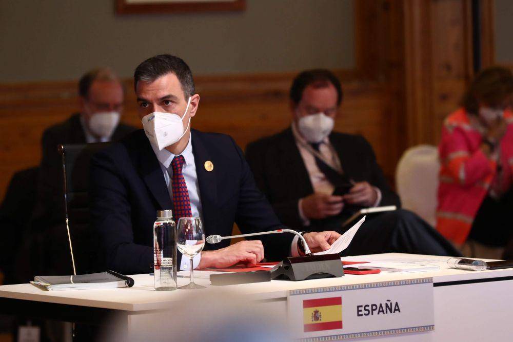Perdana Menteri Spanyol Pedro Sanchez saat menghadiri pertemuan Ibero-America di Andorra. (twitter.com/sanchezcastejon)