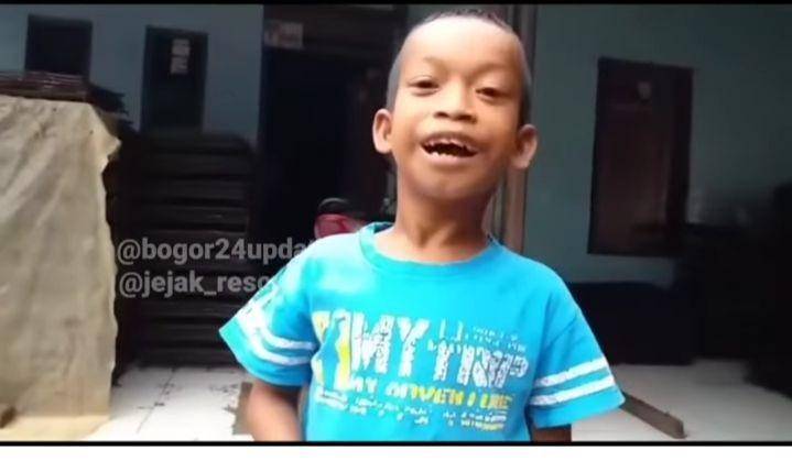 Egiansah (10) jadi korban perundungan/ tangkapan layar @ndoribei