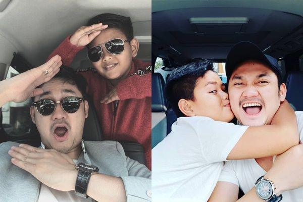 10 Potret Kebersamaan Angga Wijaya dengan Anak Angkat Dewi Perssik