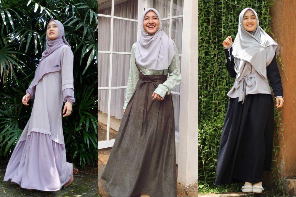 9 Inspirasi Outfit Hijab Stylish ala Cut Syifa, Anggun nan Elegan