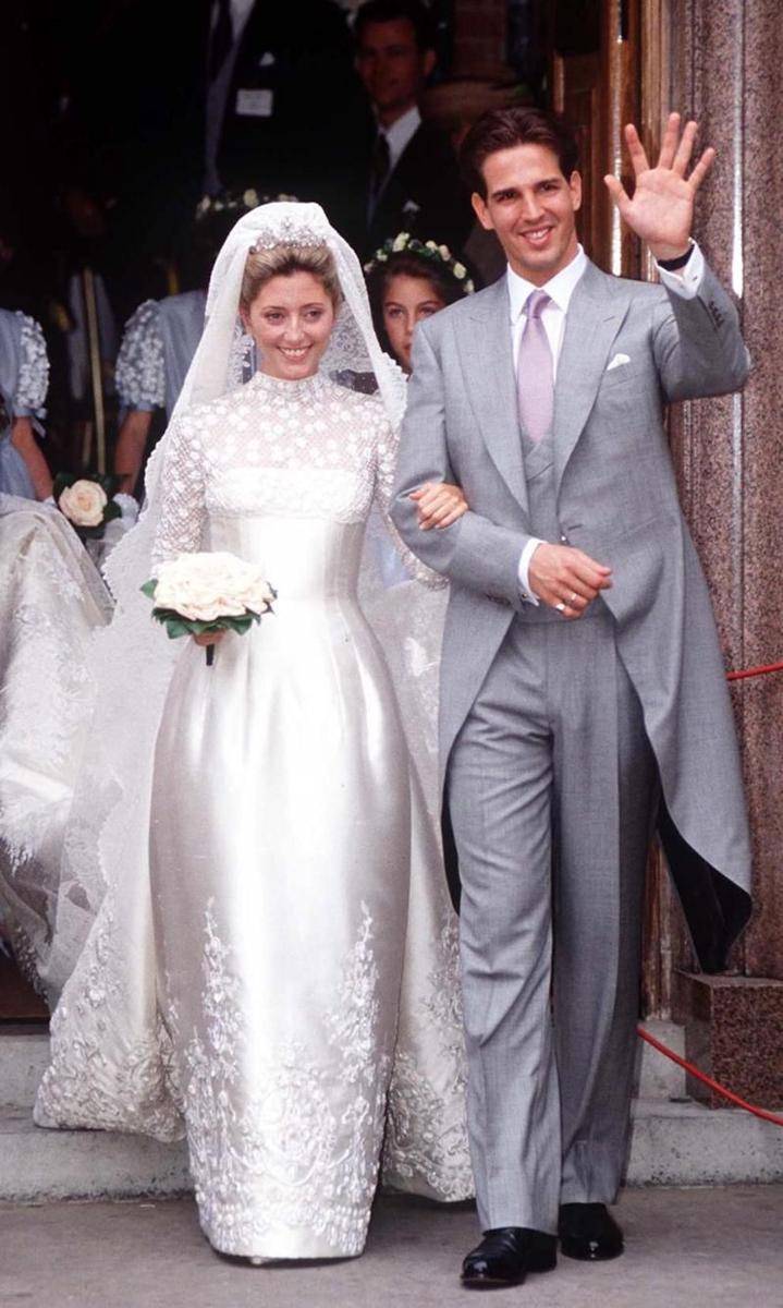 Marie-Chantal dan suaminya, Putra Mahkota Pavlos, 1995 (hola.com)