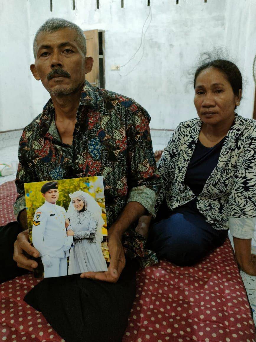 Orang Tua Sertu Bah Yoto Eki Setiawan, Kris Handoko (IDN Times/Istimewa)