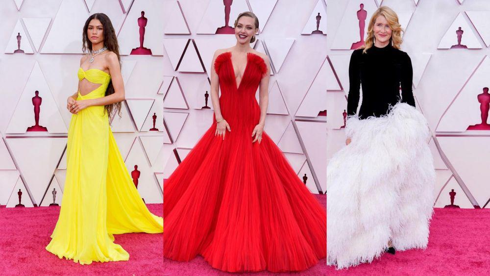 12 Gaya Mewah Artis di Karpet Merah Oscars 2021, Jadi Favorit!