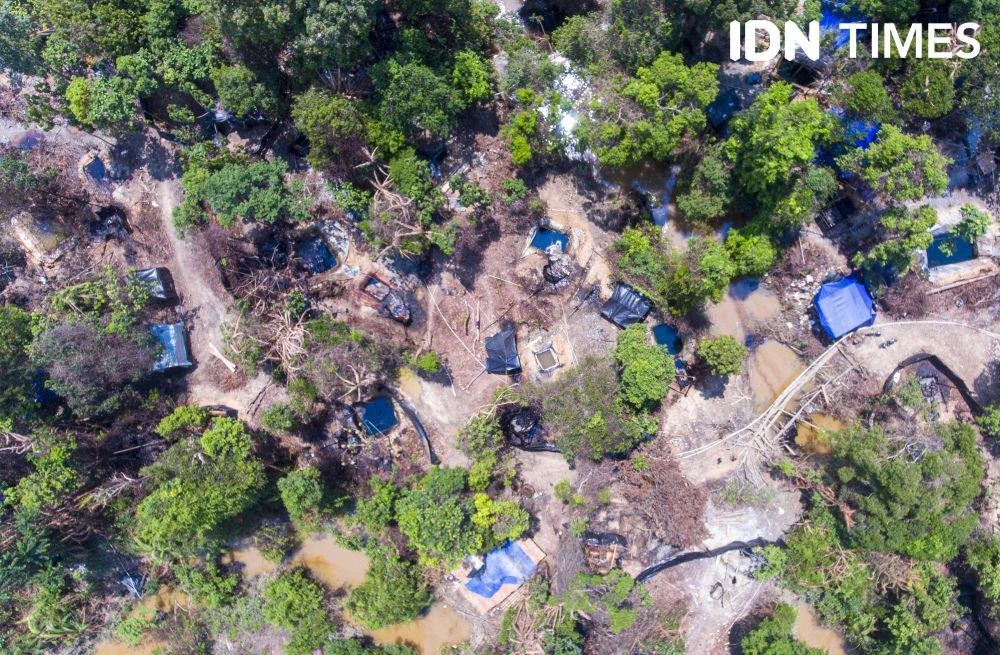 Lokasi tambang minyak ilegal di Musi Banyuasin (IDN Times/Rangga Erfizal)