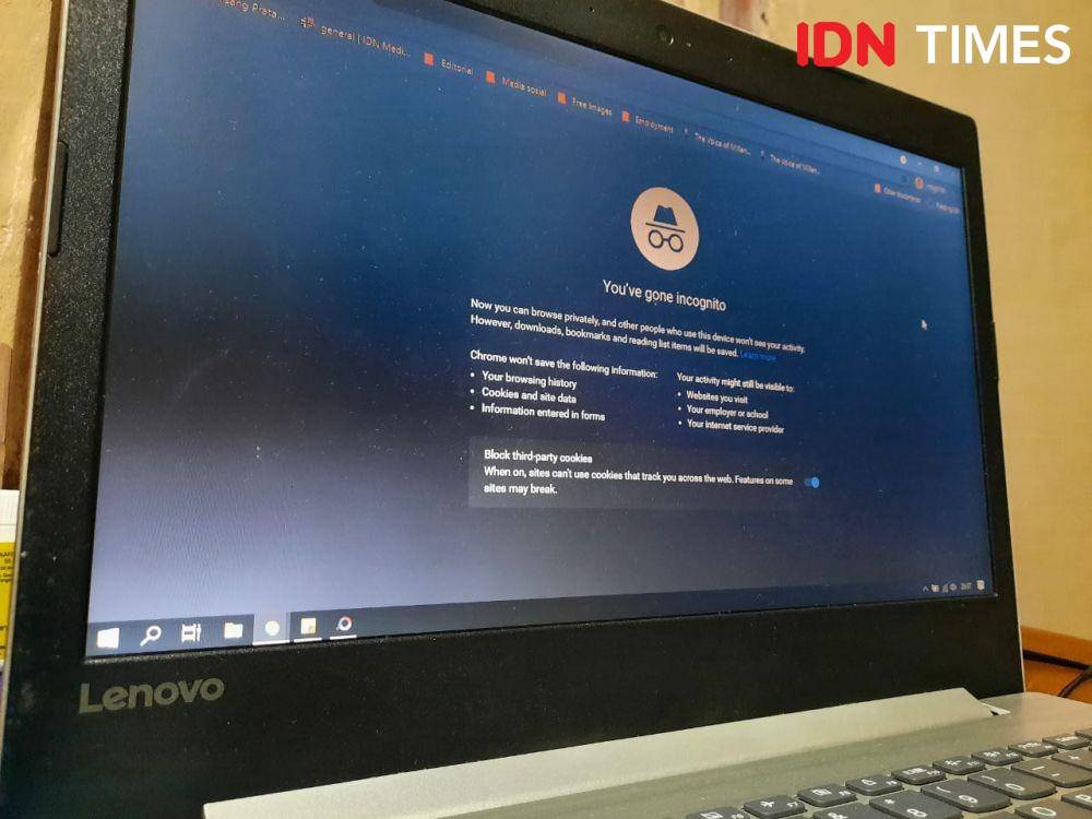 Incognito mode pada Chrome (IDN Times/Paulus Risang)