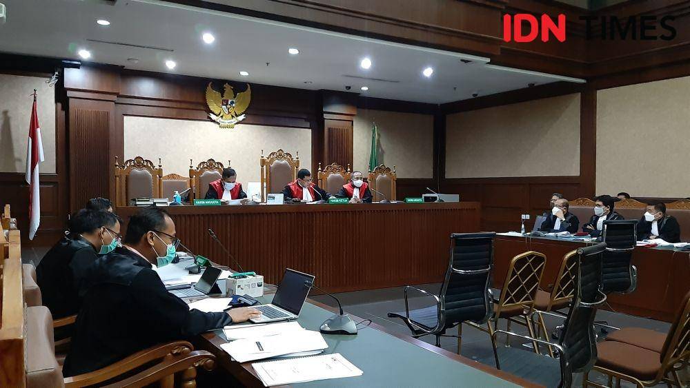 Sidang mantan Menteri Kelautan dan Perikanan Edhy Prabowo di Pengadilan Tipikor Jakarta, Rabu (28/4/2021) (IDN Times/Jihad Akbar)