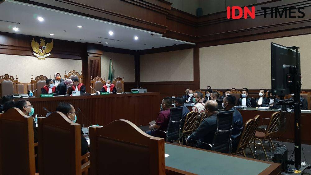 Sidang mantan Menteri Kelautan dan Perikanan Edhy Prabowo di Pengadilan Tipikor Jakarta, Rabu (28/4/2021) (IDN Times/Jihad Akbar)