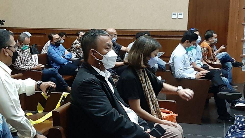 Ketua DPRD DKI Jakarta Prasetyo Edi di persidangan Juliari Batubara. IDN Times/Jihad Akbar