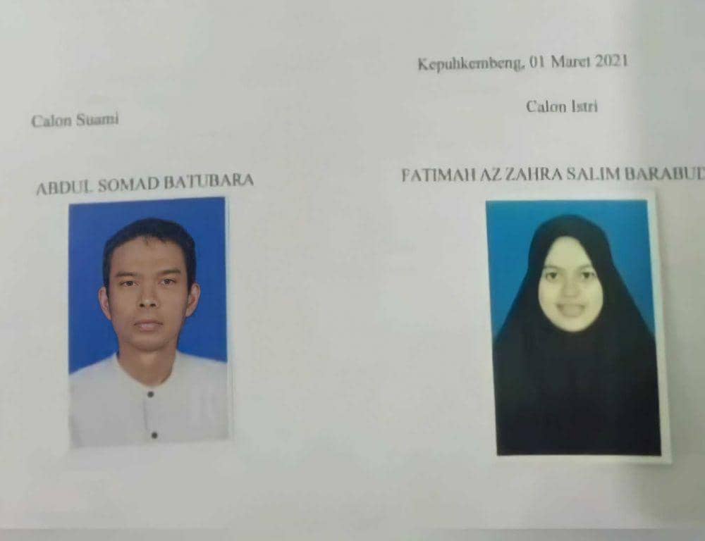 Formulir pernikahan UAS yang beredar di sosial media (Berbagai Sumber)