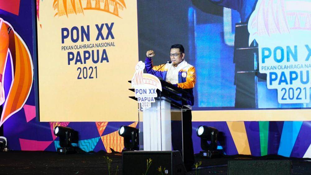 Kepala Staf Kepresidenan Dr. Moeldoko dalam acara Gathering Sponsorship PON XX 2021 Papua di Jakarta, Kamis (29/4). (Dok. Kantor Staf Presiden)