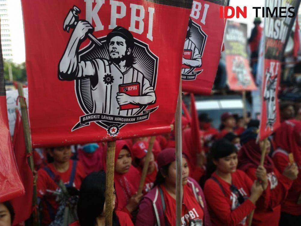 ilustrasi demo buruh (IDN Times/Ilyas Listianto Mujib)