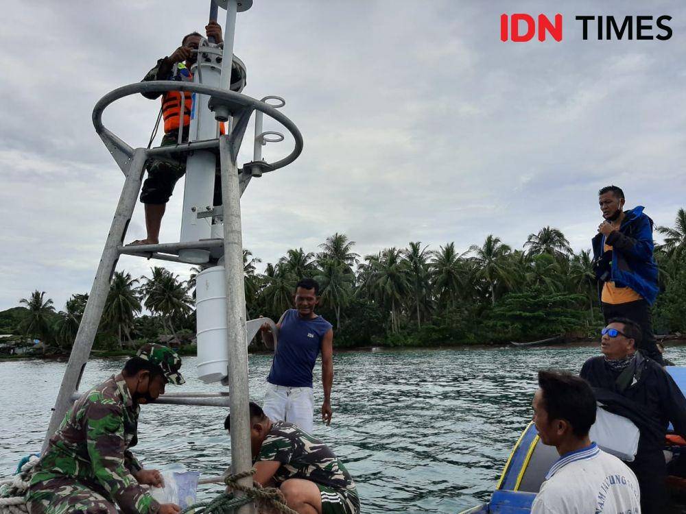 Alat pendeteksi gempa dan tsunami yang ditemukan masyarakat Desa Sigapokna, Kecamatan Siberut Barat Daya, Kabupaten Kepulauan Mentawai, Sumatra Barat. Doc. IDN Times