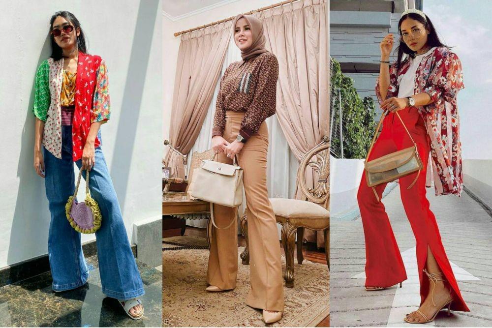 10 OOTD Seleb dengan Celana Cutbray, bak Kembali ke Era 70-an!