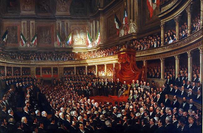 ilustrasi proklamasi pembentukan Kerajaan Italia (historycollection.com)