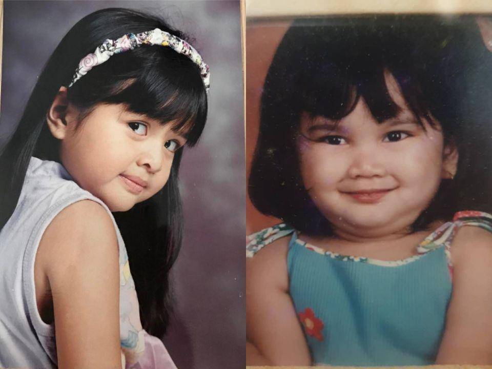 potret masa kecil Tasya Kamila (instagram.com/tasyakamila) || potret masa kecil Rachel Amanda (instagram.com/auroramanda95)