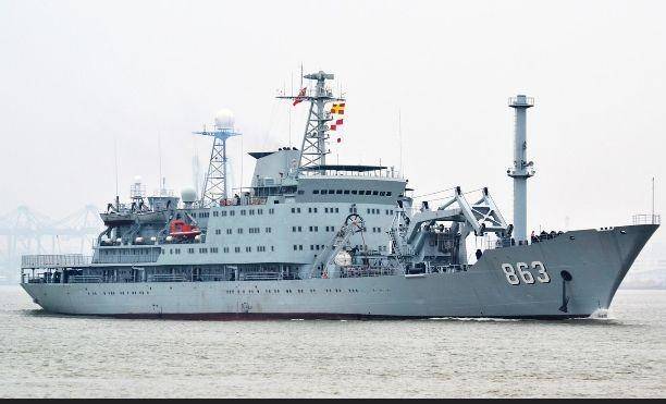 Kapal ocean salvage and rescue Yongxingdao-863 milik Angkatan Laut Tiongkok yang akan membantu evakuasi KRI Nanggala 402 (Dokumentasi TNI Angkatan Laut)