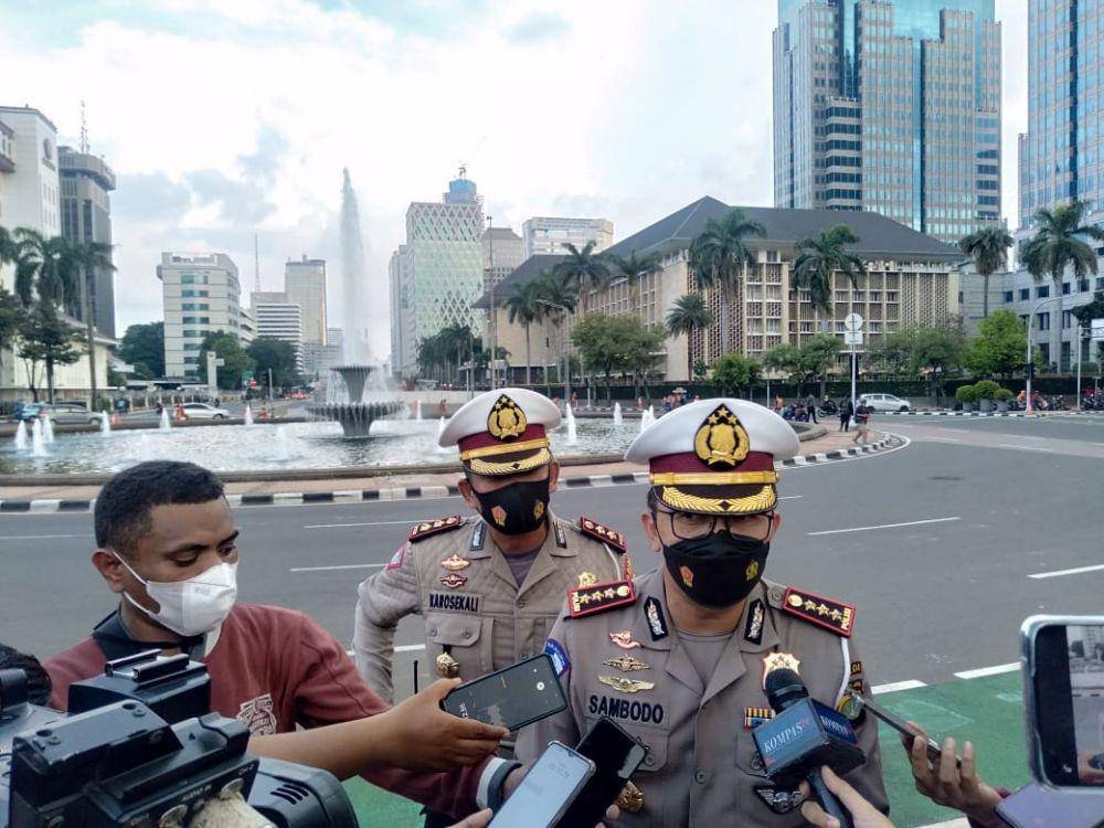 Dirlantas Polda Metro Jaya, Kombes Pol Sambodo Purnomo Yogo. (IDN Times/Sandy Firdaus)