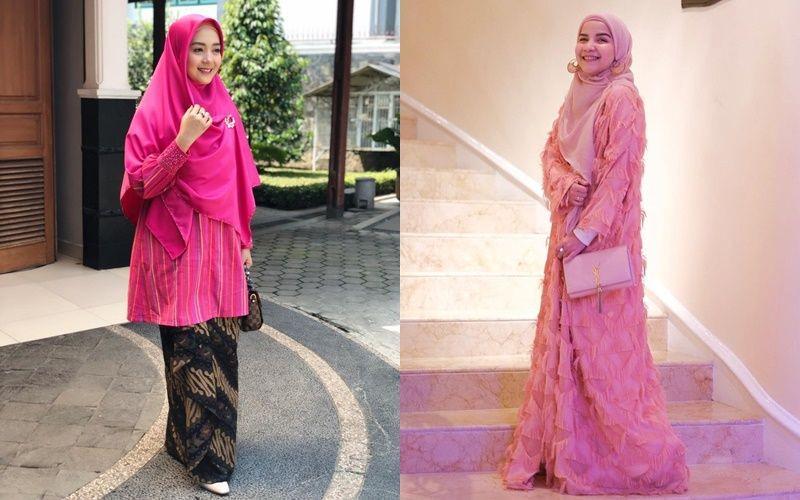 Gaya Kondangan Hijab Nuri Maulida Vs Tasya Nur Medina, Mewah nan Kece