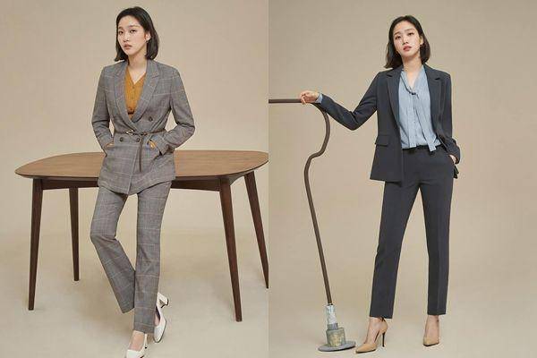 outfit office look ala Kim Go Eun (instagram.com/kimgoeun.id)