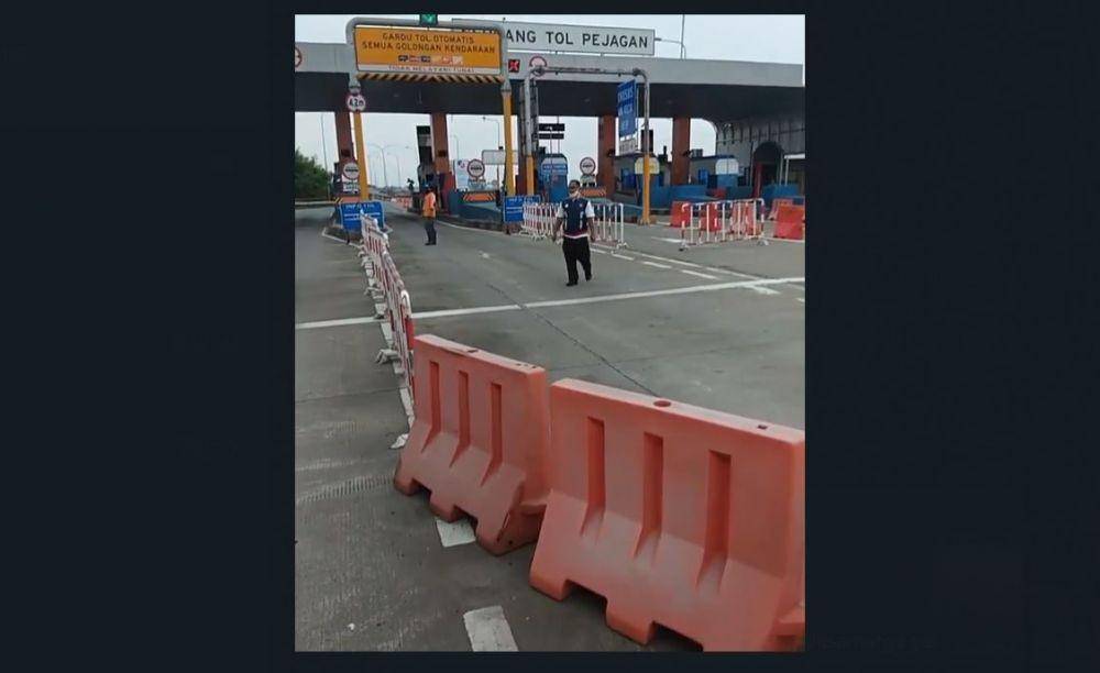 Video viral penyekatan tol Kanci Pejagan (Dok. Istimewa)