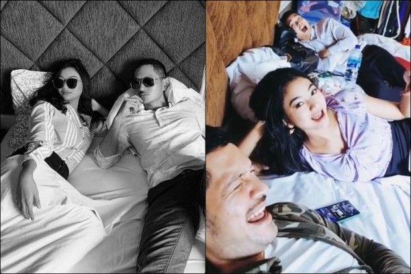 9 Potret Hangat Glenca Chysara dan Evan Sanders di Tempat Tidur