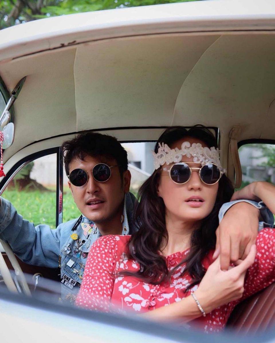 Dimas Anggara dan Nadine Chandrawinata. (Erfanharyando via Instagram.com/dimsanggara/)