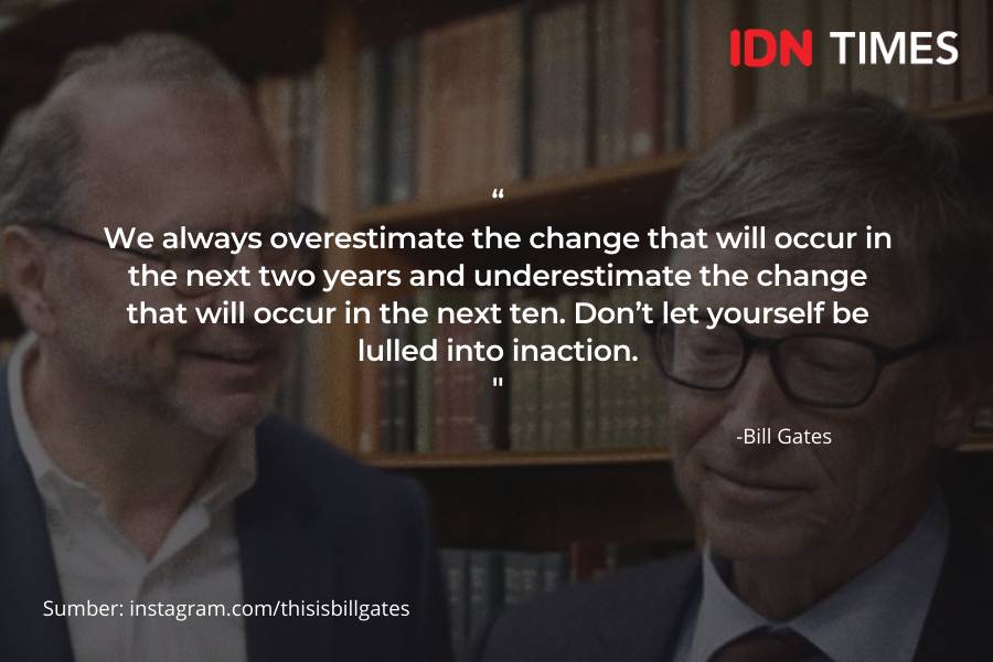 Ilustrasi Quotes Bill Gates (IDN Times/Klara Livia)