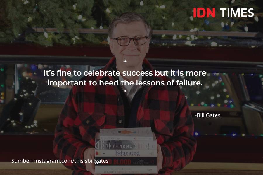 Ilustrasi Quotes Bill Gates (IDN Times/Klara Livia)