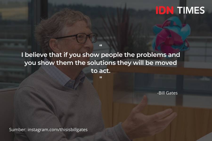 Ilustrasi Quotes Bill Gates (IDN Times/Klara Livia)
