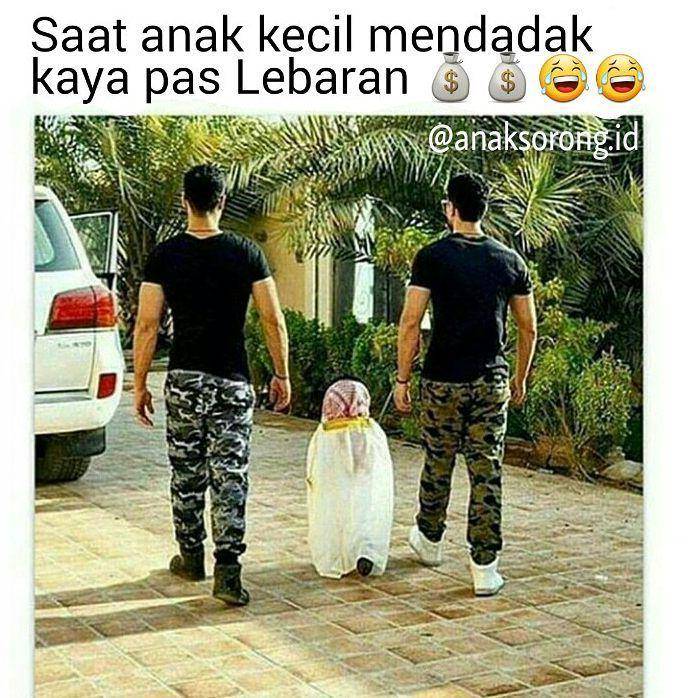 meme lebaran (instagram.com/anaksorong.id)