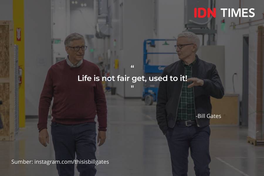 Ilustrasi Quotes Bill Gates (IDN Times/Klara Livia)