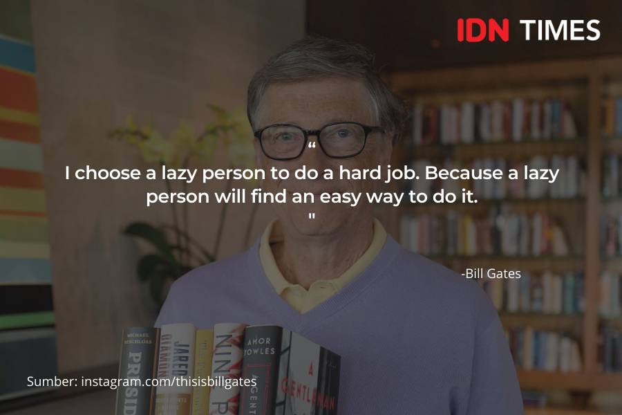 Ilustrasi Quotes Bill Gates (IDN Times/Klara Livia)