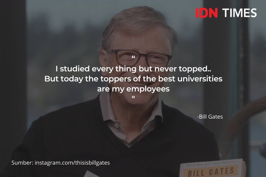 Ilustrasi Quotes Bill Gates (IDN Times/Klara Livia)