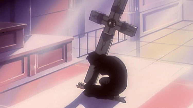 Kematian Wolfwood dalam anime Trigun. (dok. Funimation/Trigun)
