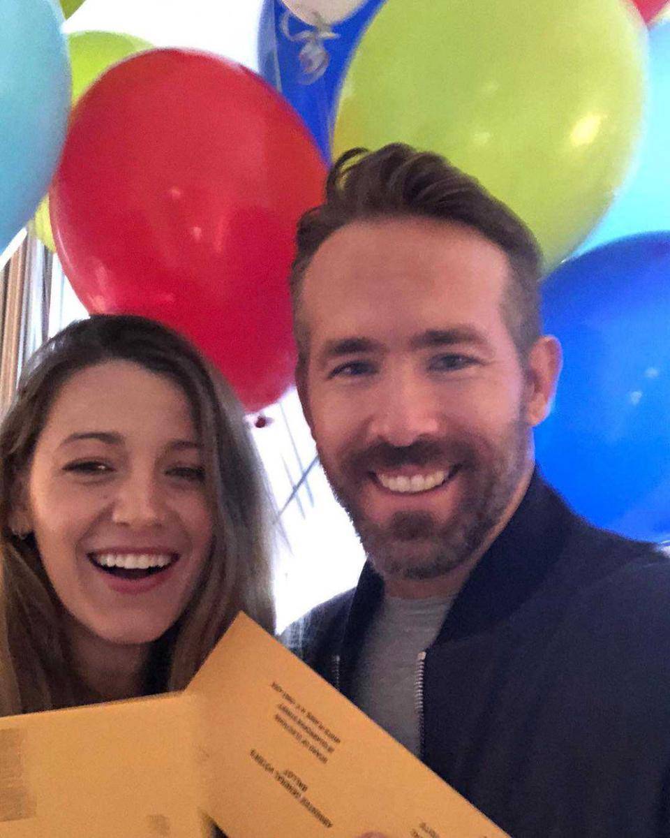 Blake Lively & Ryan Reynolds (instagram.com/vancityreynolds)