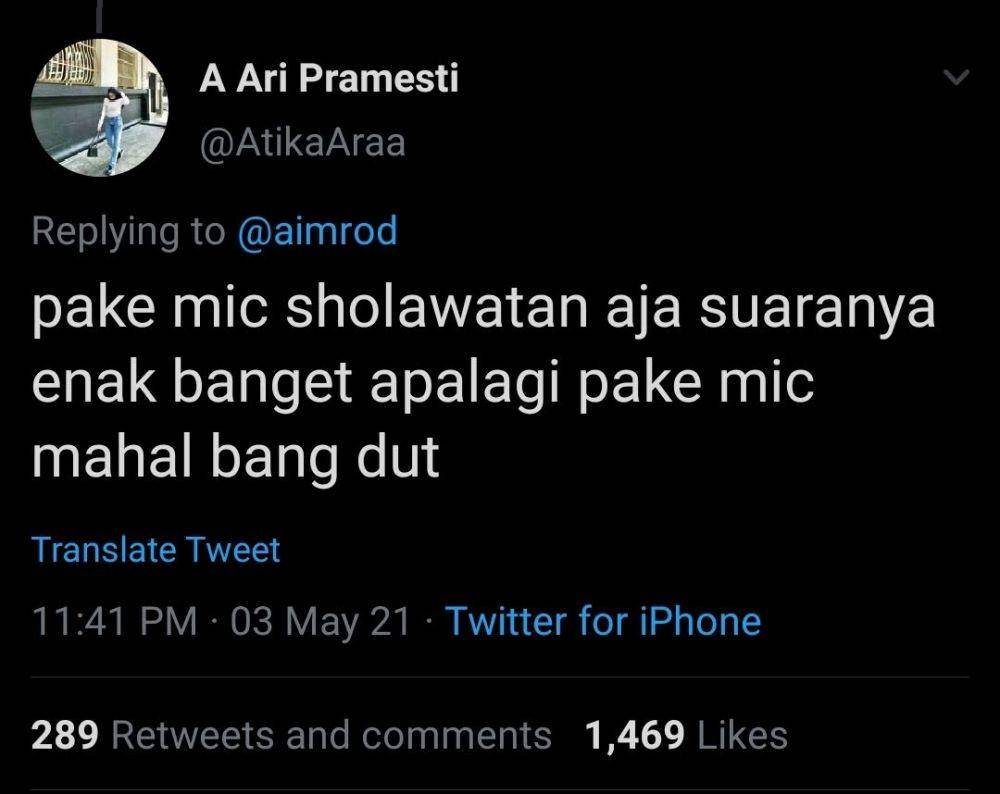 Reaksi netizen saat Duta Sheila on 7 nyanyi di kondangan (Twitter.com/Atikaaraa)