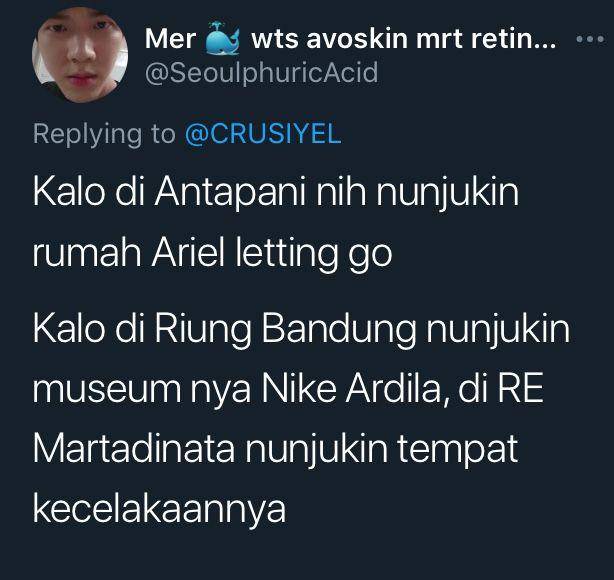 Curhat warganet saat rumahnya dekat artis (twitter.com/SeoulphuricAcid)