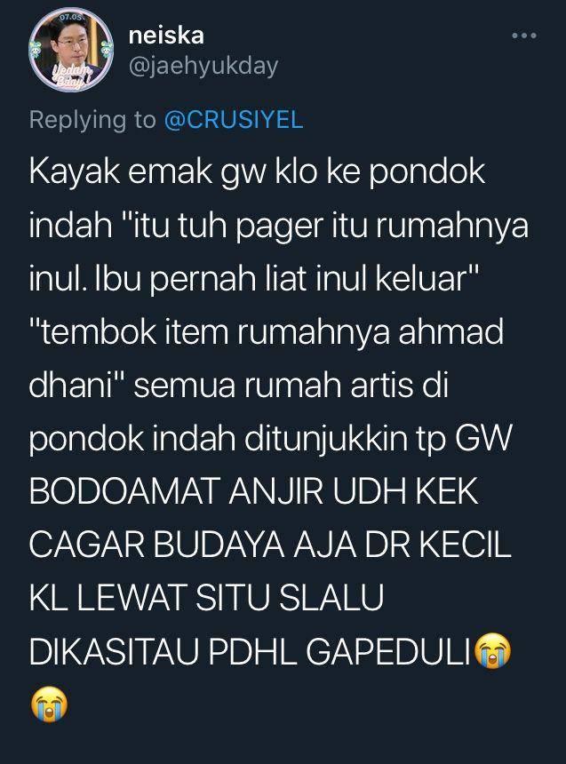 Curhat warganet saat rumahnya dekat artis (twitter.com/jaehyukday)