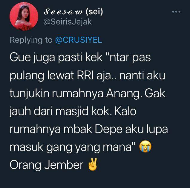 Curhat warganet saat rumahnya dekat artis (twitter.com/SeirisJejak)