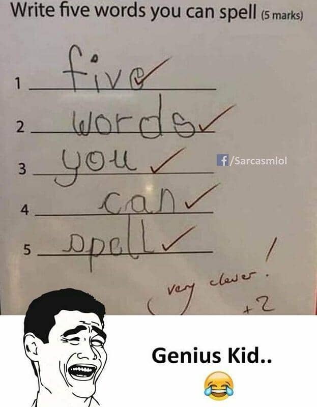 jawaban soal ujian yang nyeleneh (twitter.com/KusifaM)