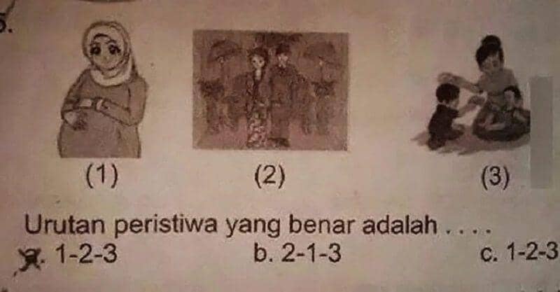 jawaban soal ujian yang nyeleneh (twitter.com/ladazaa)