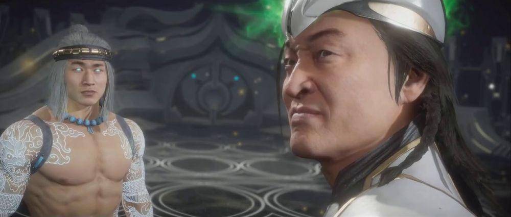 Fire God Liu Kang dan Shang Tsung di MK 11: Aftermath. (youtube.com)