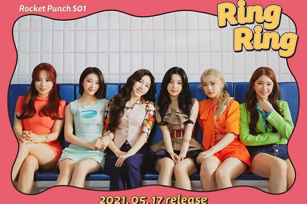 Berkonsep Retro Cafe, 10 Potret Rocket Punch di Foto Teaser Ring Ring
