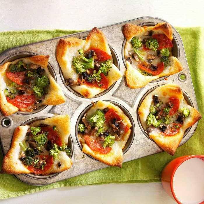 Pizza dalam loyang muffin. (tasteofhome.com)