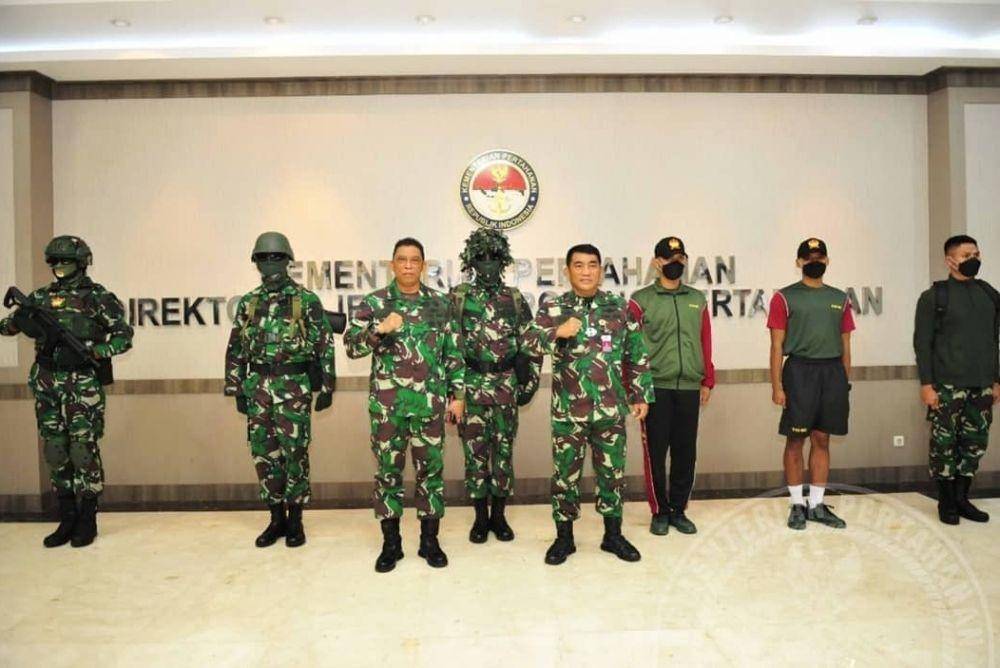 Ilustrasi prajurit TNI di Kementerian Pertahanan (www.instagram.com/@kemenhanri)