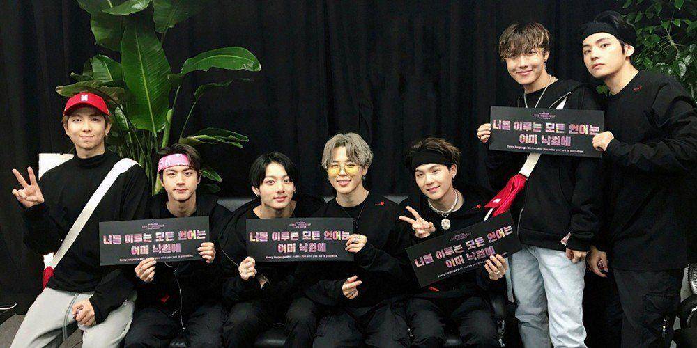 BTS di belakang panggung Jamsil Olympic Stadium. (twitter.com/bts_bighit)